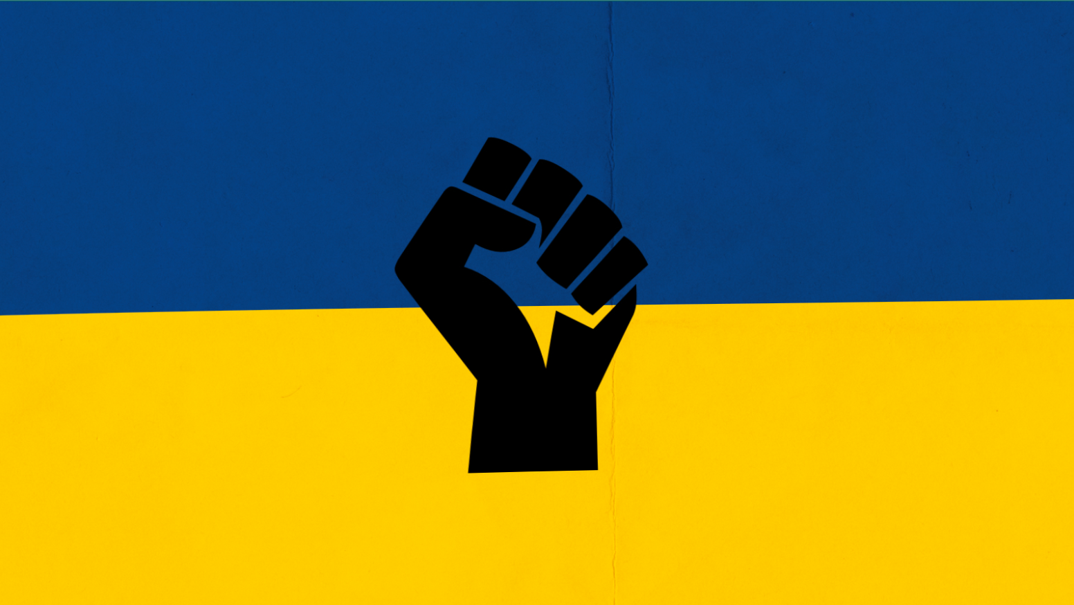 Symbolic image of solidarity with Ukraine